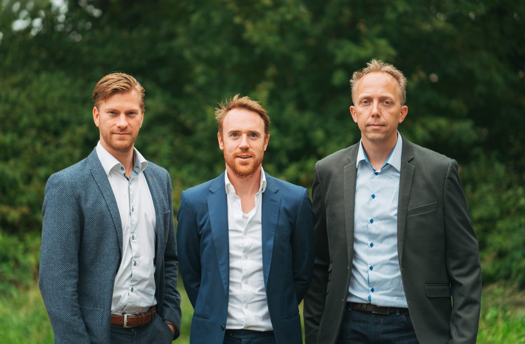 Meatable CTO Daan Luining (left), CEO Krijn De Nood (centre) and Head of R&D Ruud Out (right). Credit: Meatable.