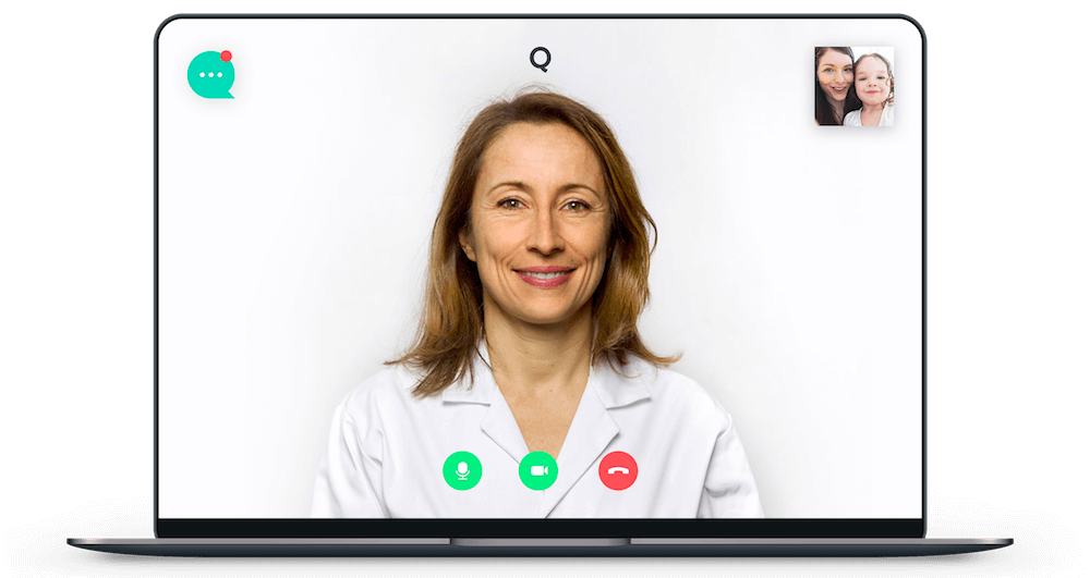 Picture of a digital doctor's appointment by Qare