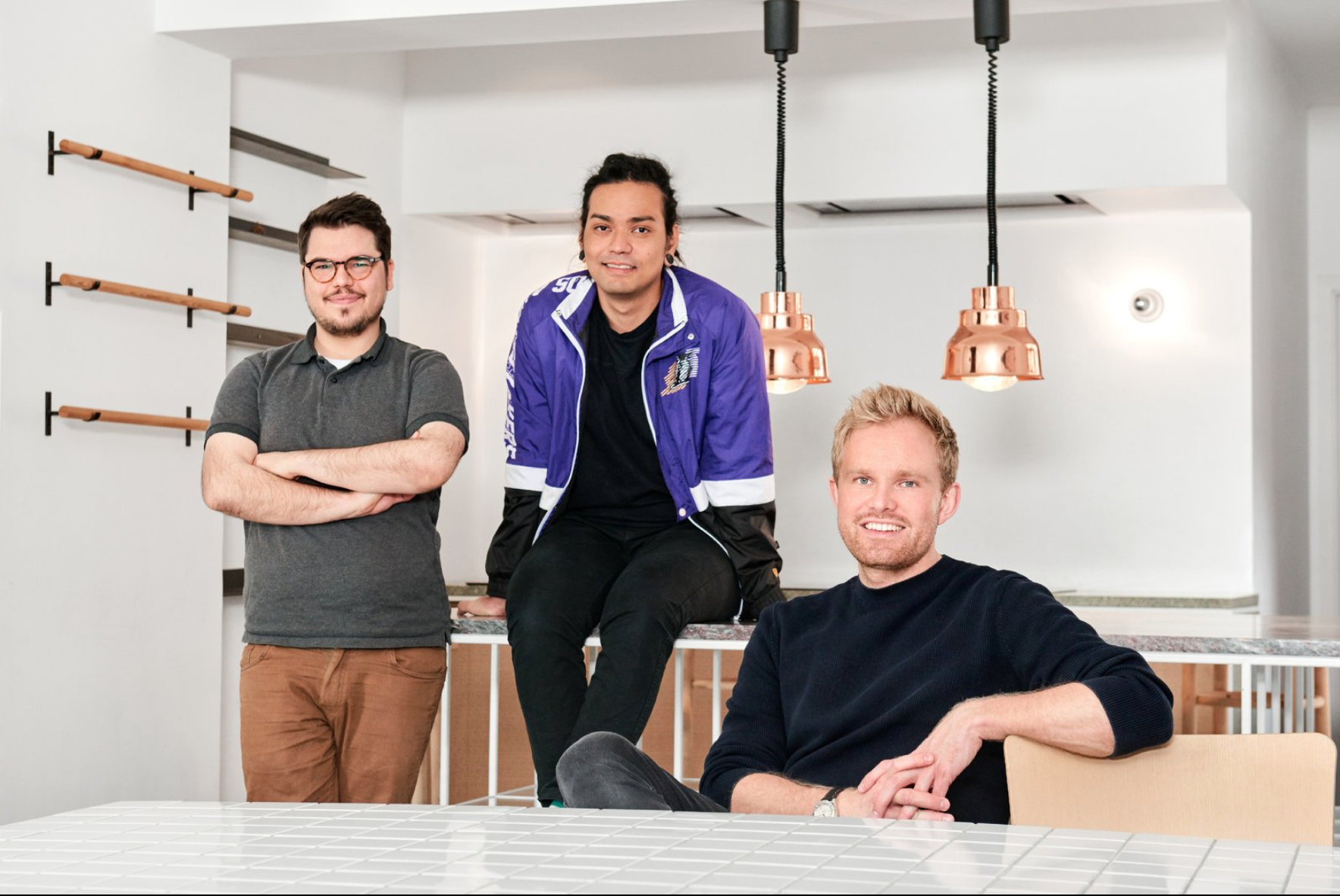 Photo of Choco cofounders: Julian Hammer, Rogério Da Silva Yokomizo, Daniel Khachab