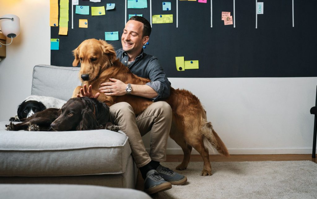 Picture of David Prien, the founder and chief executive of telemedicine startup for pets FirstVet.