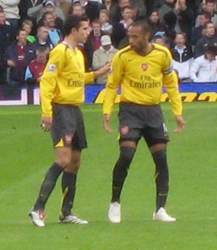 Robin Van Persie and Thierry Henry