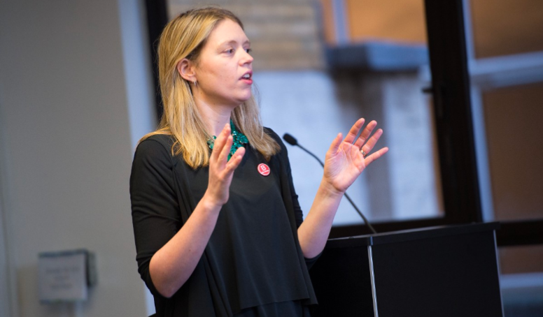 An image of Charmian Love, cofounder and activist in residence at B Lab UK, and part of Sifted's list of who to follow on Twitter in climate tech