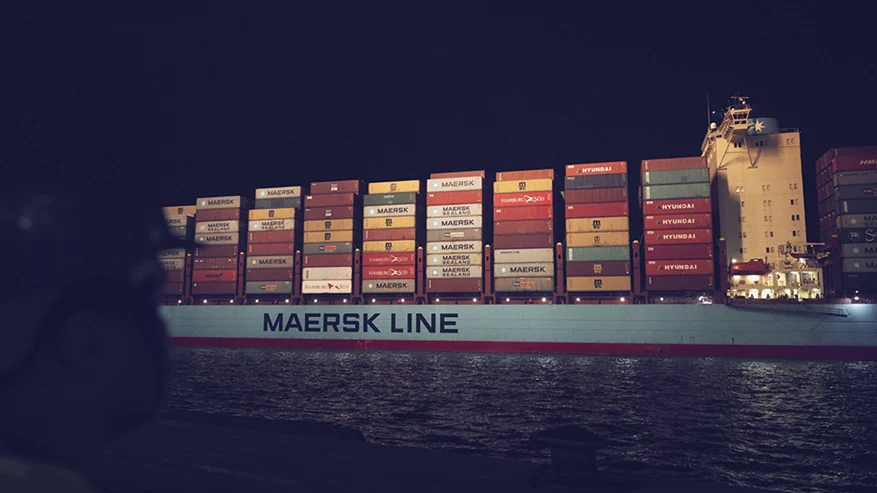 Maersk container ship