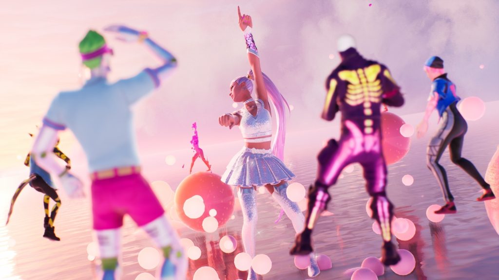 Ariana Grande concert on Fortnite