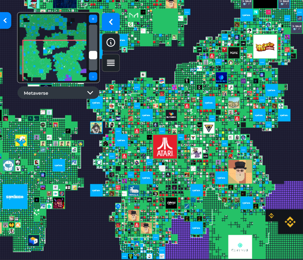 Mappa dal gioco The Sandbox