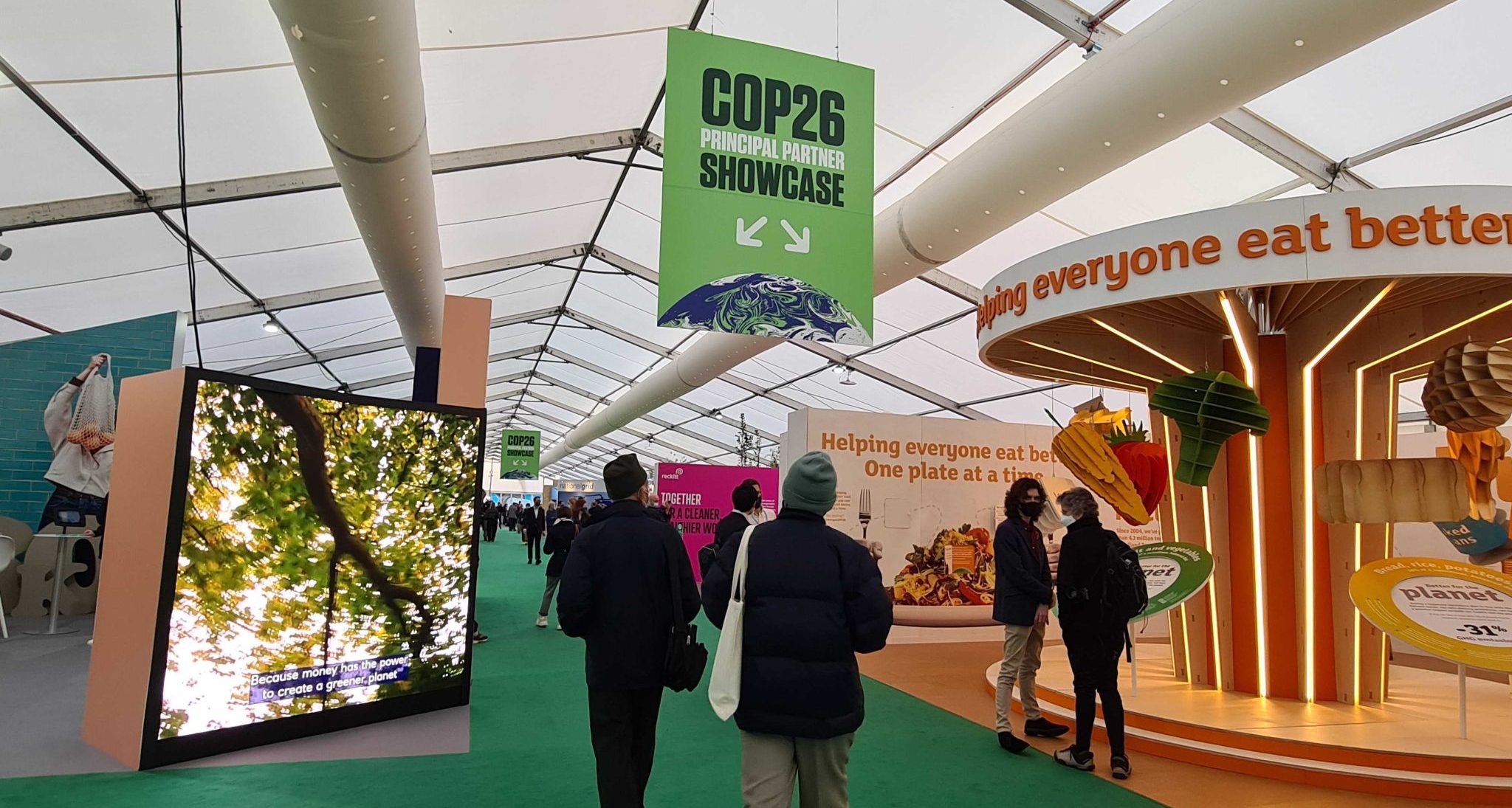 Partner pavilions in the Green Zone of Cop26