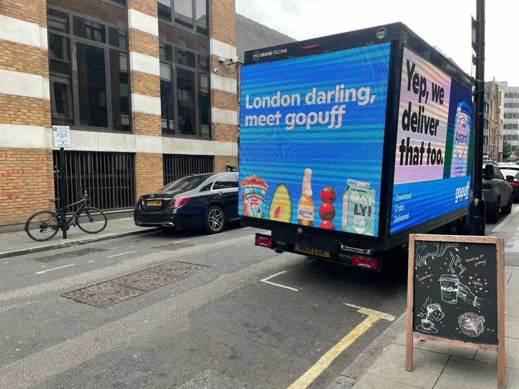 Gopuff has begun marketing in London