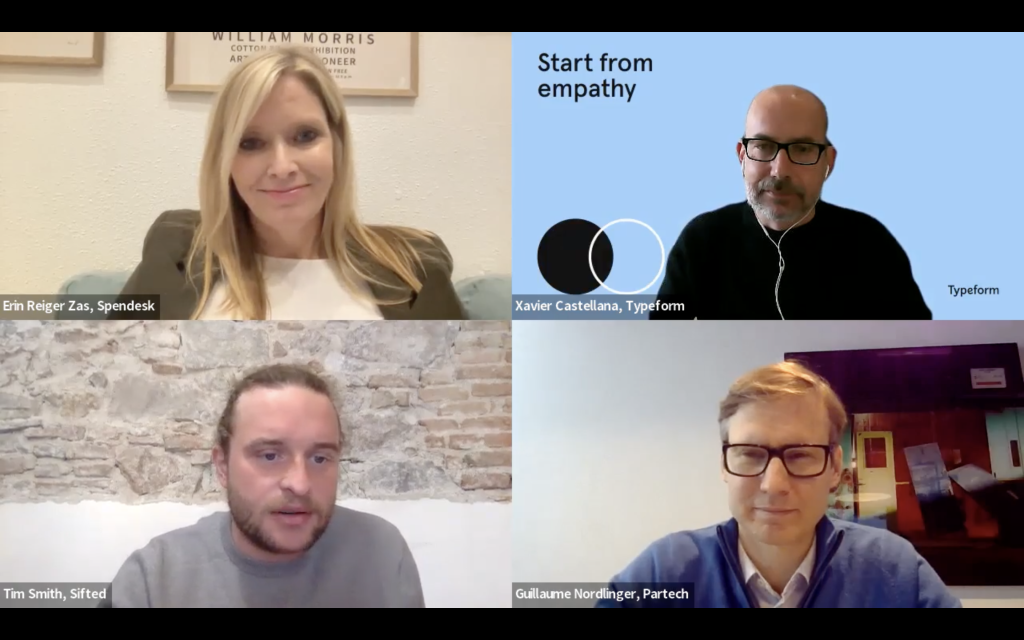 Screenshot of Sifted Talks on retaining talent in finance