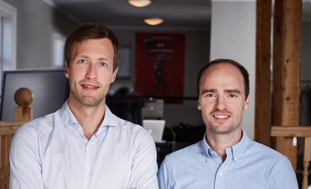 Die Mitbegründer von Sidekick Health, Tryggvi Thorgeirsson und Saemundur Oddsson