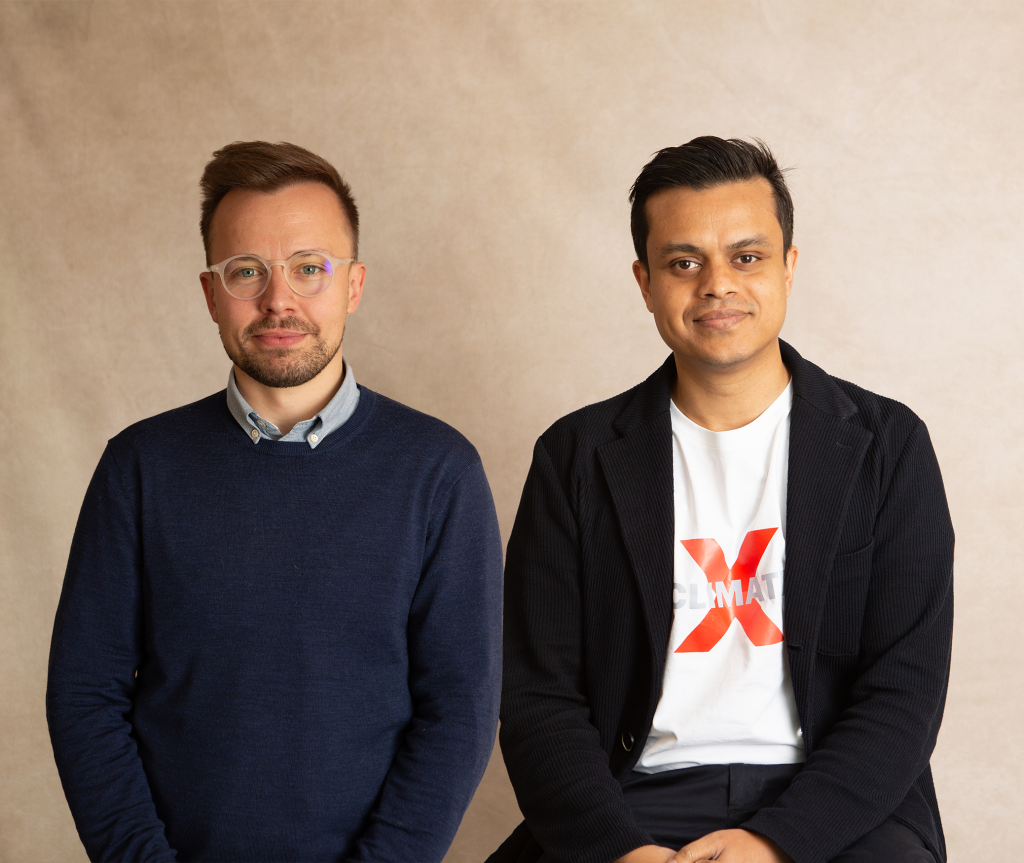 Kamil Kluza and Lukky Ahmed, founders of Climate X