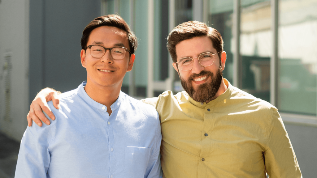 Patchwork's cofounders, Dr Anas Nader and Dr Jing Ouyang