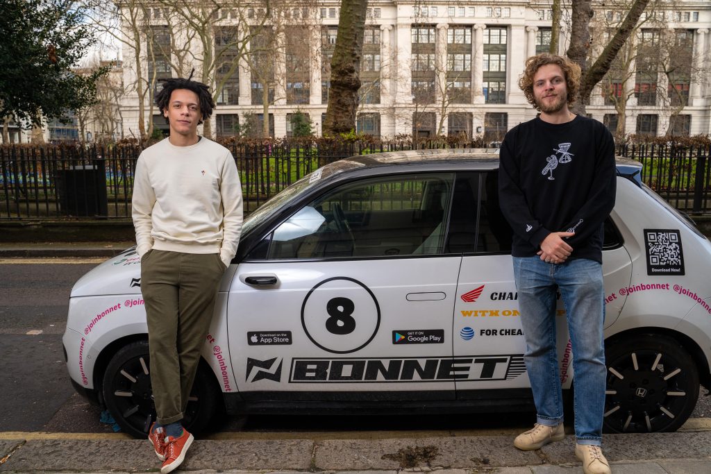Photo of Bonnet founders, Elliot Macabo (left) and Patrick Reich (right). 