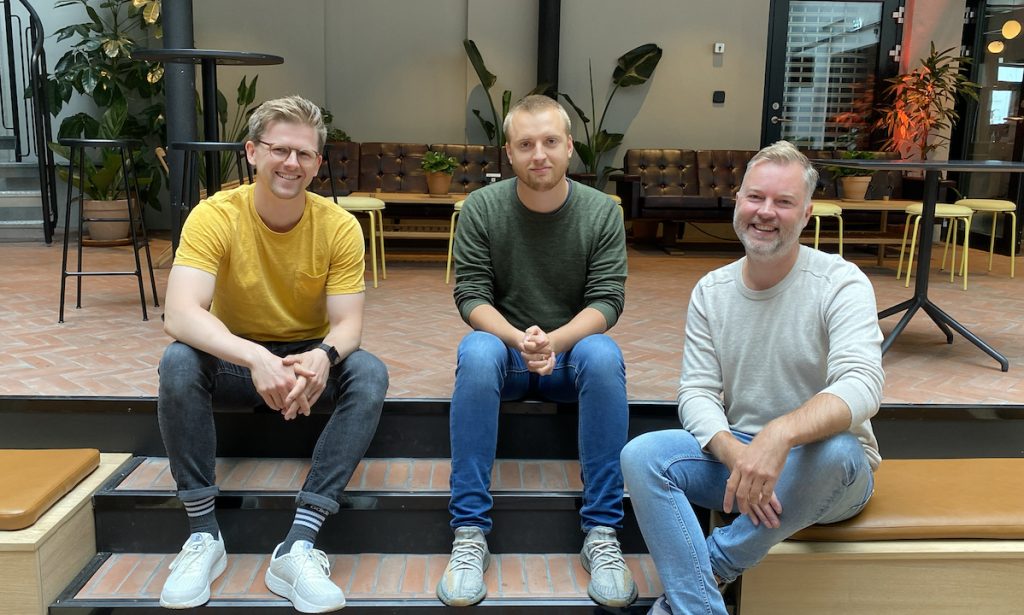 Les fondateurs de Modulize Lucas Carstens, Håkon Kalbakk et Olav Ljosland