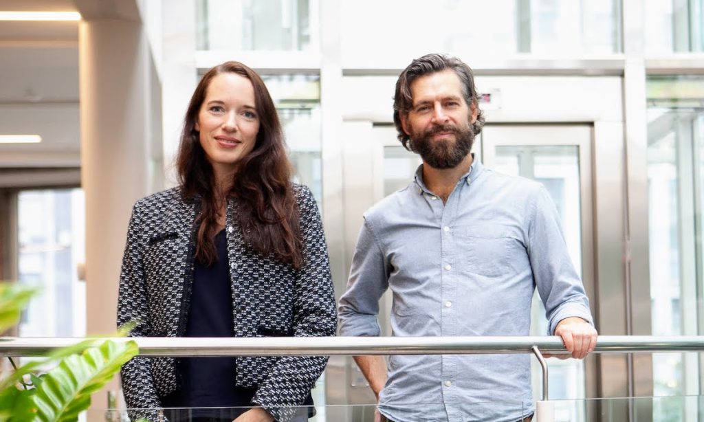 The founders of fermentation startup NoMy, Ingrid Dynna and David Andrew Quist 