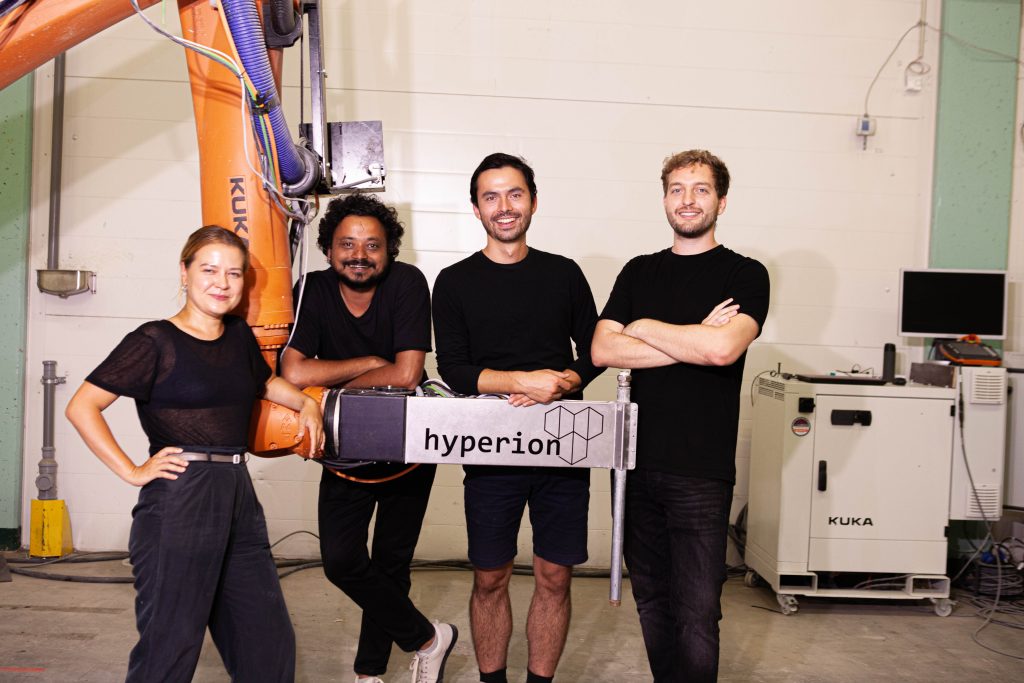 A landscape photo of the founders of Hyperion Robotics