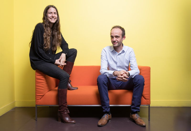 Aqemia founders - CEO Maximilien Levesque and COO Emmanuelle Martiano
