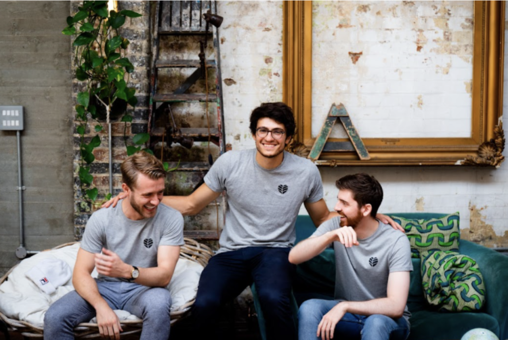 The founders of London-based vegan food delivery startup Planty. 