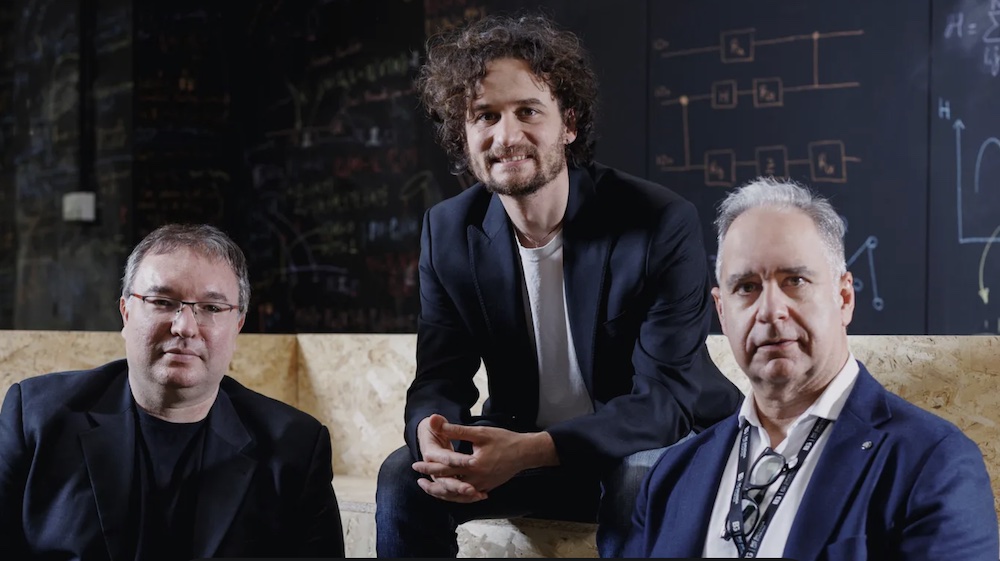 Multiverse Computing founders Román Orús (CSO), Samuel Mugel (CTO) and Enrique Lizaso (CEO)