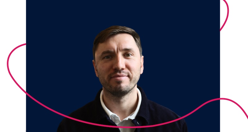 Headshot of Preply CEO and cofounder Kirill Bigai